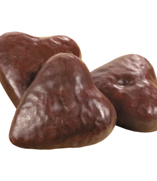 Gingerbread Cookies In Chocolate Glaze